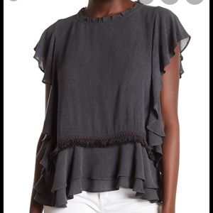 Harlowe and Graham Ruffle Blouse